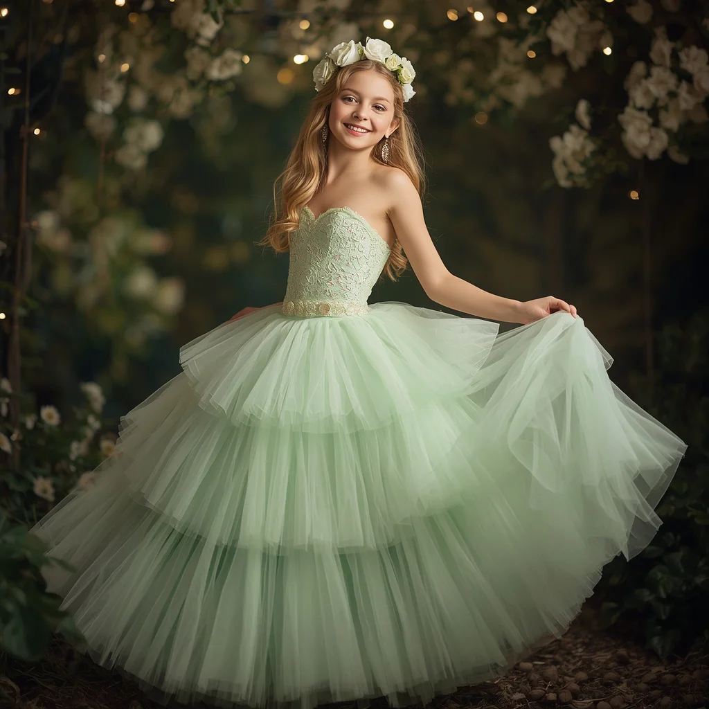Enchanted Debut: A Flowing Tulle Gown for a Fairytale Ball | whatsapp dp ai prompt