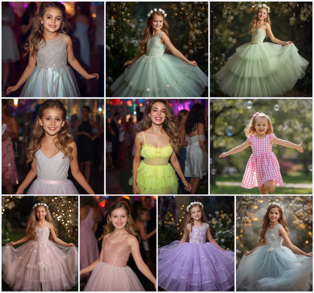 New 10 Elegant Girl’s AI Prompts for Sophisticated Evening Wear Portraits
