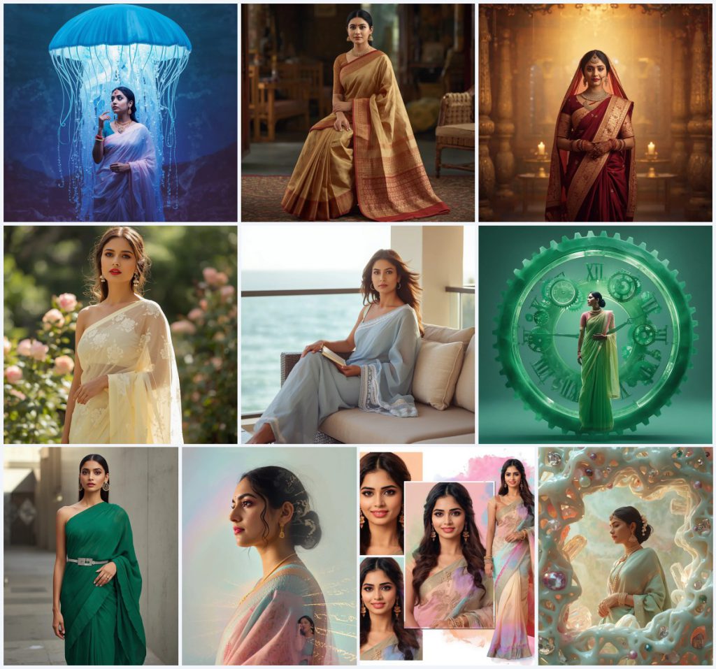 Top 10 Designer Saree AI Prompts for High Fashion Editorial Spreads